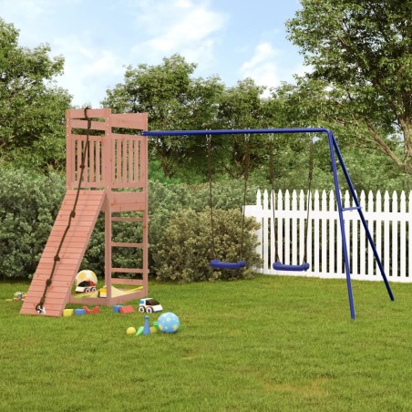 vidaXL Parque infantil de exterior madera maciza Douglas