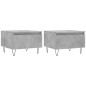 vidaXL Mesas centro 2 uds madera ingeniería gris hormigón 50x46x35 cm vidaXL Mesas centro 2 uds madera ingeniería gris hormigón 50x46x35 cm