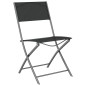 vidaXL Juego de comedor para jardín 5 piezas con cojines gris y negro vidaXL Juego de comedor para jardín 5 piezas con cojines gris y negro