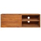 vidaXL Mueble de TV de pared madera maciza de teca 180x30x30 cm