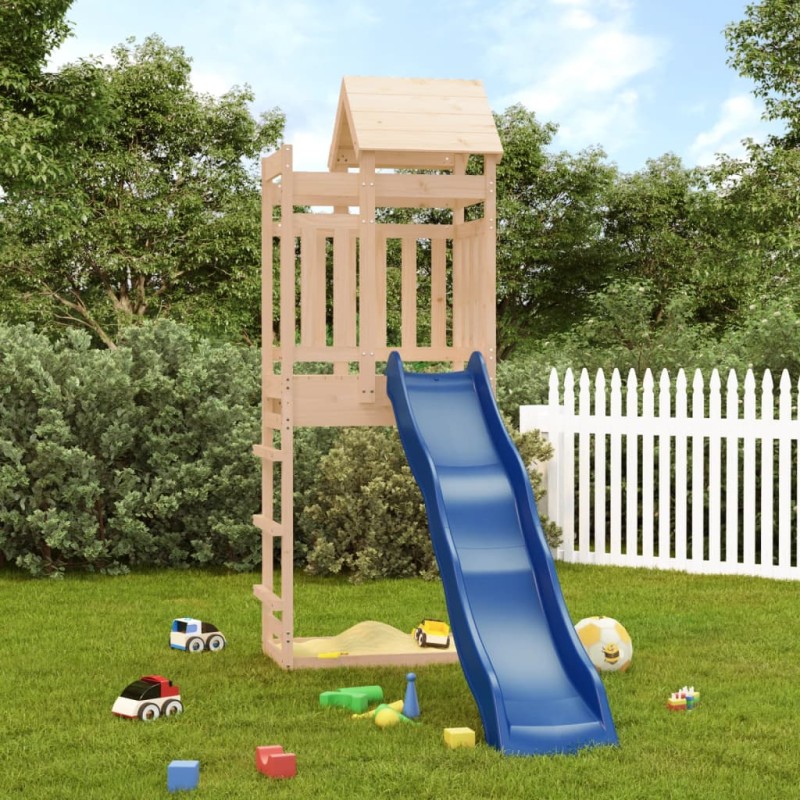 vidaXL Parque infantil de exterior madera maciza de pino vidaXL Parque infantil de exterior madera maciza de pino