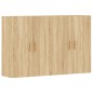 vidaXL Armarios de pared 2 uds madera de ingeniería roble Sonoma vidaXL Armarios de pared 2 uds madera de ingeniería roble Sonoma