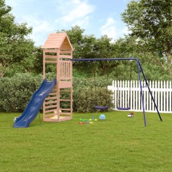 vidaXL Parque infantil de exterior madera maciza Douglas