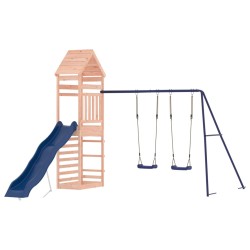 vidaXL Parque infantil de exterior madera maciza Douglas