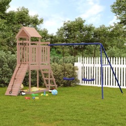 vidaXL Parque infantil de exterior madera maciza Douglas