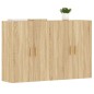 vidaXL Armarios de pared 2 uds madera de ingeniería roble Sonoma vidaXL Armarios de pared 2 uds madera de ingeniería roble Sonoma