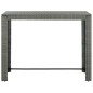vidaXL Muebles de bar de jardín 7 pzas ratán PE reposabrazos gris vidaXL Muebles de bar de jardín 7 pzas ratán PE reposabrazos gris