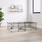 vidaXL Jaula para mascotas de 20 paneles puerta acero negro 35x35 cm vidaXL Jaula para mascotas de 20 paneles puerta acero negro 35x35 cm