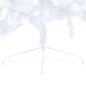 vidaXL Medio árbol de Navidad con luces y bolas blanco 120 cm vidaXL Medio árbol de Navidad con luces y bolas blanco 120 cm