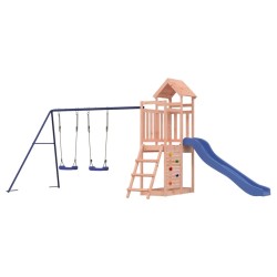 vidaXL Parque infantil de exterior madera maciza Douglas