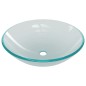 vidaXL Lavabo con grifo y tapón pulsador cristal templado esmerilado vidaXL Lavabo con grifo y tapón pulsador cristal templado esmerilado