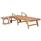 vidaXL Tumbonas 2 uds con mesa madera maciza de teca vidaXL Tumbonas 2 uds con mesa madera maciza de teca