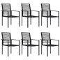 vidaXL Juego de comedor de jardín 7 piezas vidaXL Juego de comedor de jardín 7 piezas