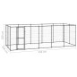 vidaXL Perrera de exterior de acero 12,1 m² vidaXL Perrera de exterior de acero 12,1 m²