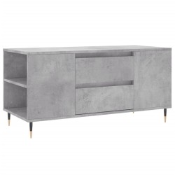 vidaXL Mesa de centro madera ingeniería gris hormigón 102x44,5x50 cm