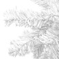 vidaXL Árbol de Navidad artificial con luces y bolas blanco 240 cm vidaXL Árbol de Navidad artificial con luces y bolas blanco 240 cm