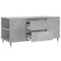 vidaXL Mesa de centro madera ingeniería gris hormigón 102x44,5x50 cm vidaXL Mesa de centro madera ingeniería gris hormigón 102x44,5x50 cm