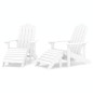 vidaXL Sillas de jardín Adirondack 2 uds con reposapiés HDPE blanco vidaXL Sillas de jardín Adirondack 2 uds con reposapiés HDPE blanco