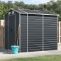 vidaXL Cobertizo de jardín acero galvanizado antracita 191x215x198cm vidaXL Cobertizo de jardín acero galvanizado antracita 191x215x198cm
