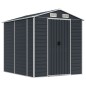 vidaXL Cobertizo de jardín acero galvanizado antracita 191x215x198cm vidaXL Cobertizo de jardín acero galvanizado antracita 191x215x198cm