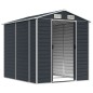 vidaXL Cobertizo de jardín acero galvanizado antracita 191x215x198cm vidaXL Cobertizo de jardín acero galvanizado antracita 191x215x198cm