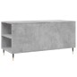 vidaXL Mesa de centro madera ingeniería gris hormigón 102x44,5x50 cm vidaXL Mesa de centro madera ingeniería gris hormigón 102x44,5x50 cm