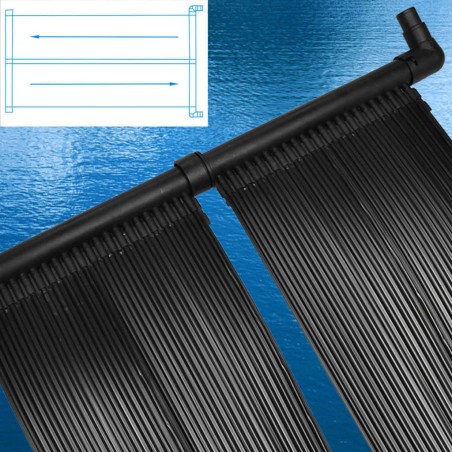 vidaXL Panel solar para calentador de piscina 2 unidades 