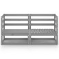 vidaXL Sofá de jardín 2 plazas gris madera maciza pino vidaXL Sofá de jardín 2 plazas gris madera maciza pino