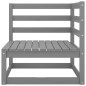 vidaXL Sofá de jardín 2 plazas gris madera maciza pino vidaXL Sofá de jardín 2 plazas gris madera maciza pino