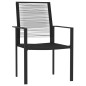 vidaXL Juego de comedor de jardín 9 piezas negro vidaXL Juego de comedor de jardín 9 piezas negro