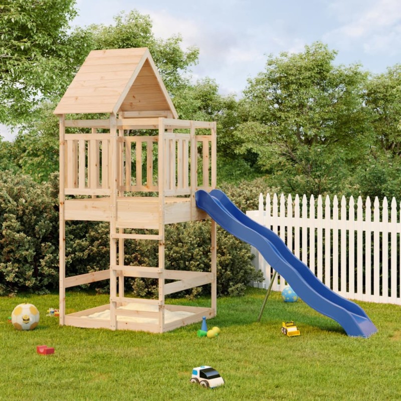 vidaXL Parque infantil de exterior madera maciza de pino vidaXL Parque infantil de exterior madera maciza de pino