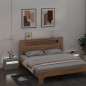 vidaXL Mesitas de noche con LEDs 2 unidades gris hormigón 60x35x40 cm