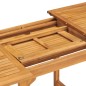 vidaXL Juego de comedor para jardín 7 piezas madera maciza teca