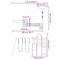 vidaXL Parque infantil de exterior madera maciza de pino vidaXL Parque infantil de exterior madera maciza de pino