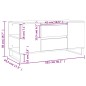 vidaXL Mesa de centro madera de ingeniería marrón roble 102x44,5x50 cm vidaXL Mesa de centro madera de ingeniería marrón roble 102x44,5x50 cm