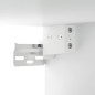 vidaXL Set de muebles para TV 4 piezas madera contrachapada blanco