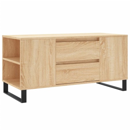vidaXL Mesa de centro madera de ingeniería roble Sonoma 102x44,5x50 cm