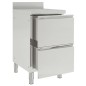 vidaXL Armarios de cocina comercial 2 unidades acero inoxidable vidaXL Armarios de cocina comercial 2 unidades acero inoxidable