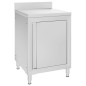 vidaXL Armarios de cocina comercial 2 unidades acero inoxidable vidaXL Armarios de cocina comercial 2 unidades acero inoxidable