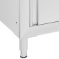 vidaXL Armarios de cocina comercial 2 unidades acero inoxidable vidaXL Armarios de cocina comercial 2 unidades acero inoxidable