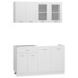 vidaXL Juego de muebles de cocina 4 piezas madera de ingeniería blanco vidaXL Juego de muebles de cocina 4 piezas madera de ingeniería blanco
