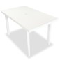 vidaXL Juego de comedor de jardín 5 piezas plástico blanco vidaXL Juego de comedor de jardín 5 piezas plástico blanco