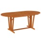vidaXL Juego de comedor para jardín 7 pzas madera maciza de eucalipto vidaXL Juego de comedor para jardín 7 pzas madera maciza de eucalipto