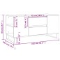 vidaXL Mesa de centro madera de ingeniería roble Sonoma 102x44,5x50 cm vidaXL Mesa de centro madera de ingeniería roble Sonoma 102x44,5x50 cm
