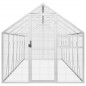 vidaXL Pajarera de aluminio color plateado 1,79x6x1,85 m vidaXL Pajarera de aluminio color plateado 1,79x6x1,85 m