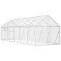 vidaXL Pajarera de aluminio color plateado 1,79x6x1,85 m vidaXL Pajarera de aluminio color plateado 1,79x6x1,85 m