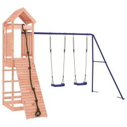 vidaXL Parque infantil de exterior madera maciza Douglas