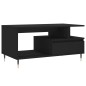 vidaXL Mesa de centro madera contrachapada negro 90x49x45 cm vidaXL Mesa de centro madera contrachapada negro 90x49x45 cm