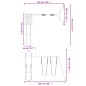 vidaXL Parque infantil de exterior madera maciza Douglas vidaXL Parque infantil de exterior madera maciza Douglas
