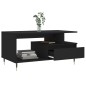 vidaXL Mesa de centro madera contrachapada negro 90x49x45 cm vidaXL Mesa de centro madera contrachapada negro 90x49x45 cm